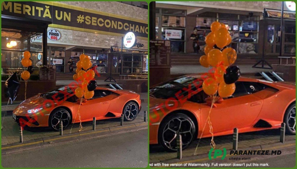 Apariție de LUX pe străzile din Chișinău. Primul Lamborghini Huracan surprins în Moldova